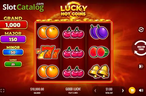 Скрин2. Lucky Hot Coins слот