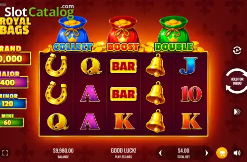 Скрин2. 3 Royal Bags слот