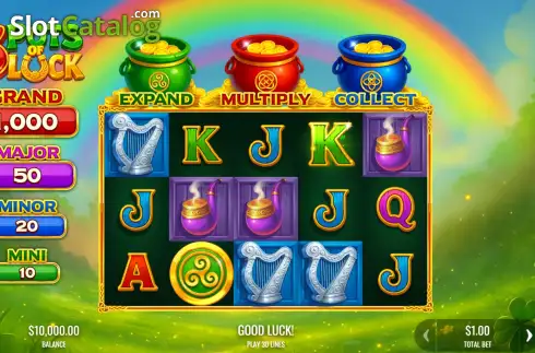 Скрин2. 3 Pots of Luck слот