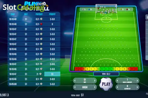 Скрин2. Plinko Football (Platipus) слот