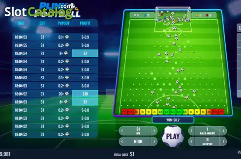 Скрин3. Plinko Football (Platipus) слот
