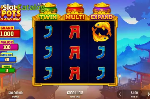 Скрин2. 3 Fortune Pots Hold and Win слот