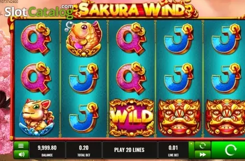 Скрин2. Sakura Wind слот
