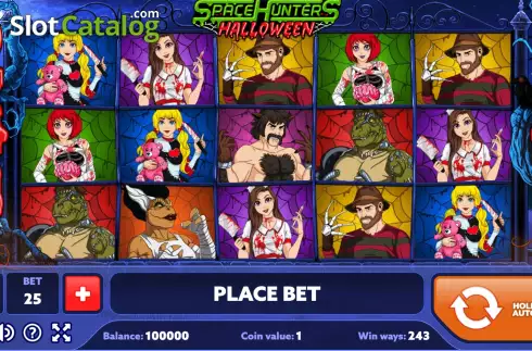 Скрин2. Space Hunters Halloween слот