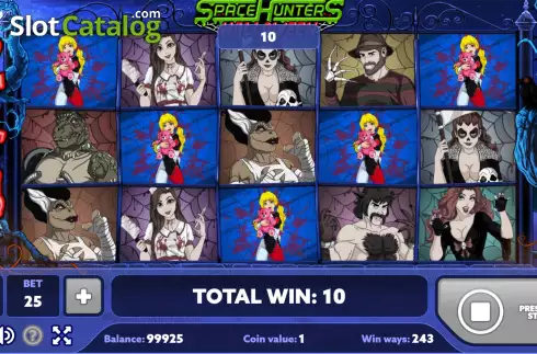 Скрин3. Space Hunters Halloween слот