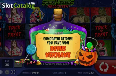 Скрин5. Space Hunters Halloween слот