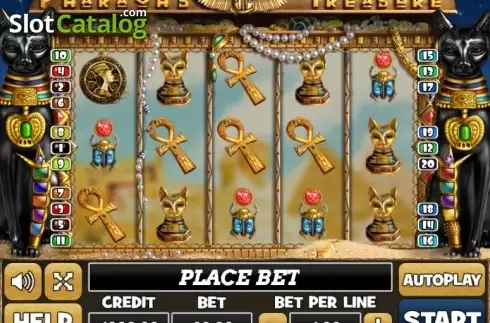 Скрин2. Pharaohs Treasure (PlayPearls) слот
