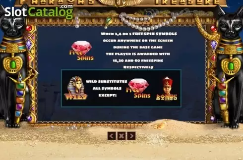 Скрин7. Pharaohs Treasure (PlayPearls) слот