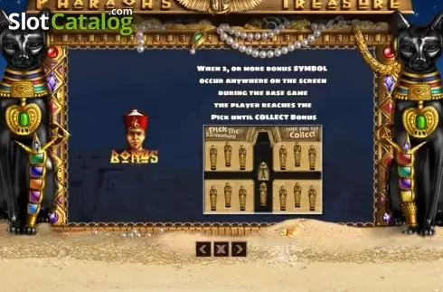 Скрин8. Pharaohs Treasure (PlayPearls) слот
