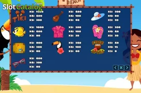 Скрин4. Tiki Beach (PlayPearls) слот