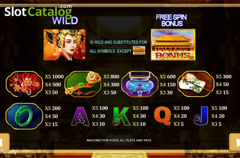 Скрин7. China Empress (PlayStar) слот