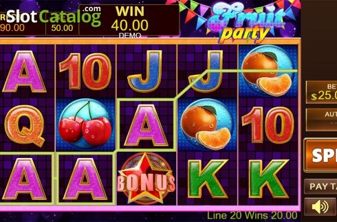 Скрин5. Fruit Party (PlayStar) слот