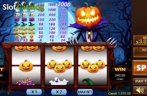 Скрин4. Halloween (PlayStar) слот