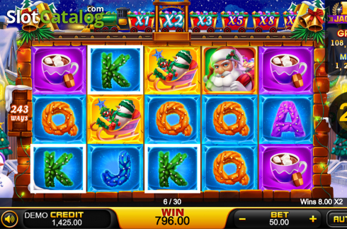 Скрин7. Christmas Express слот