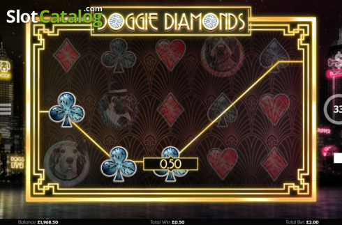 Скрин6. Doggie Diamonds слот