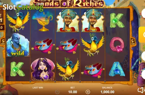 Скрин2. Sands of Riches слот