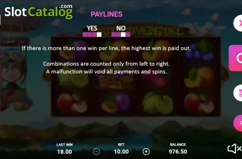 Скрин8. Juice Adventure слот