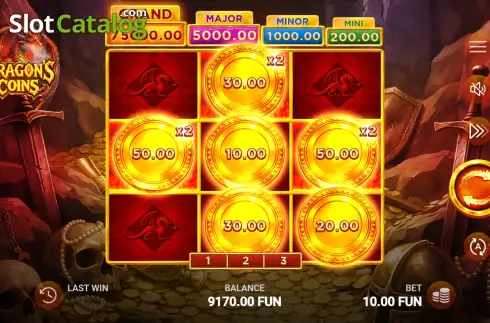 Скрин3. Dragon's Coins слот