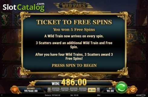 Скрин6. Wild Rails слот