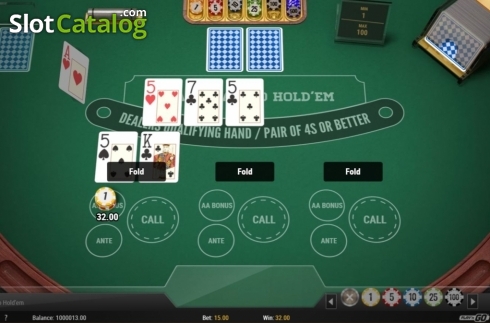 Скрин5. 3 Hand Casino Hold'Em (Play'n Go) слот