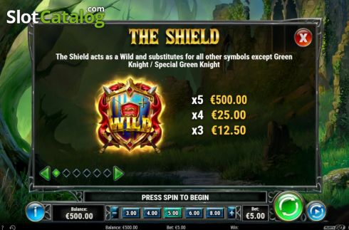 Скрин7. The Green Knight слот