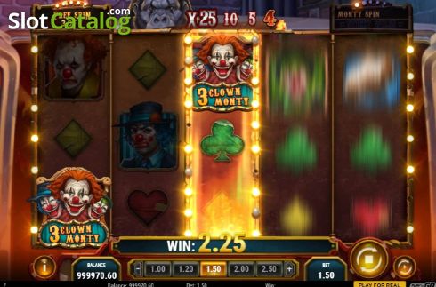 Скрин7. 3 Clown Monty слот