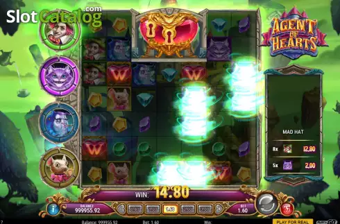 Скрин6. Agent of Hearts слот