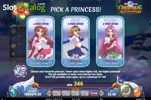 Скрин8. Moon Princess Christmas Kingdom слот