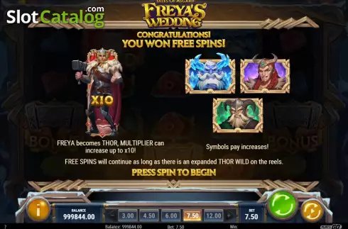 Скрин9. Tales of Asgard Freya's Wedding слот