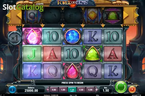 Скрин3. Forge of Gems слот