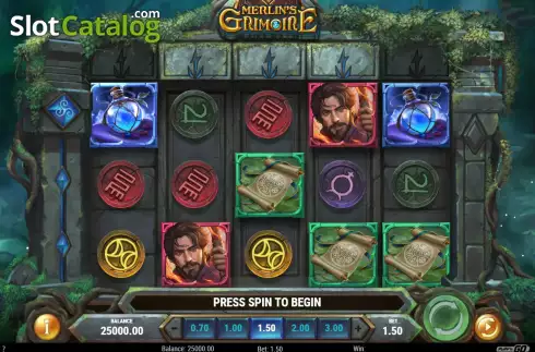Скрин4. Merlin's Grimoire слот