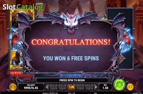 Скрин6. Dio Killing The Dragon слот
