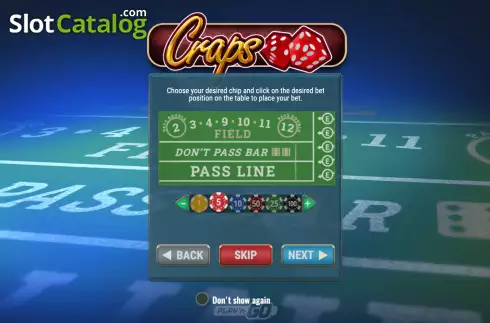 Скрин3. Craps (Play'n Go) слот