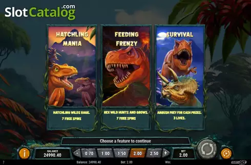 Скрин9. Raging Rex 3 слот