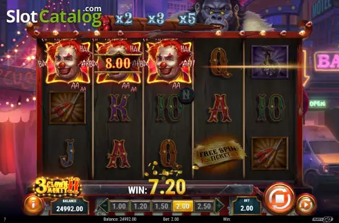 Скрин3. 3 Clown Monty 2 слот