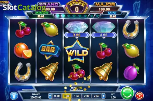 Скрин3. Stepping Diamonds слот