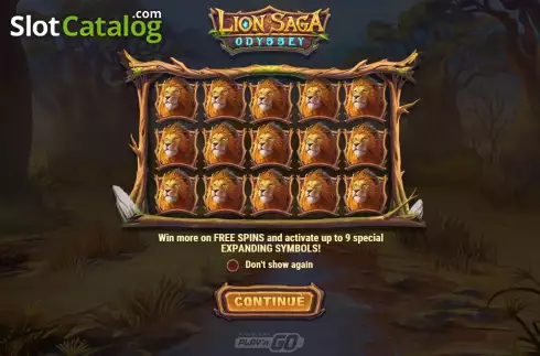 Скрин2. Lion Saga Odyssey слот