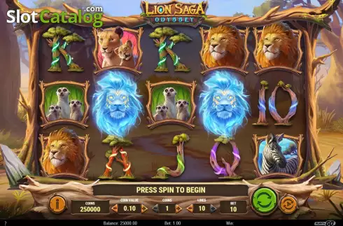 Скрин3. Lion Saga Odyssey слот