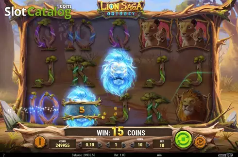 Скрин4. Lion Saga Odyssey слот