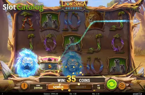 Скрин5. Lion Saga Odyssey слот