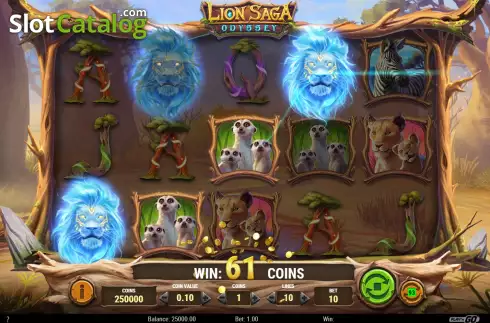 Скрин7. Lion Saga Odyssey слот