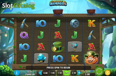 Скрин2. Leprechaun’s Diamond Dig слот