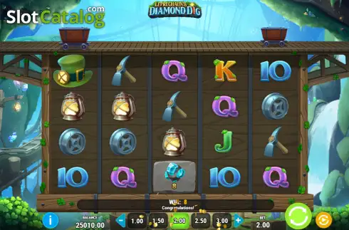 Скрин3. Leprechaun’s Diamond Dig слот