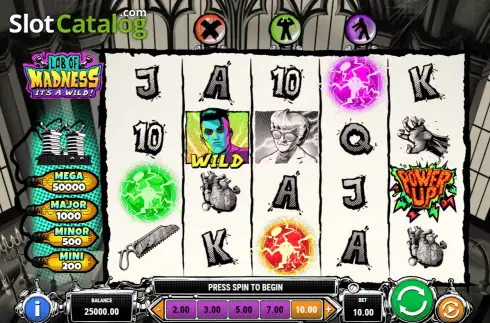 Скрин2. Lab of Madness It’s A-Wild! слот