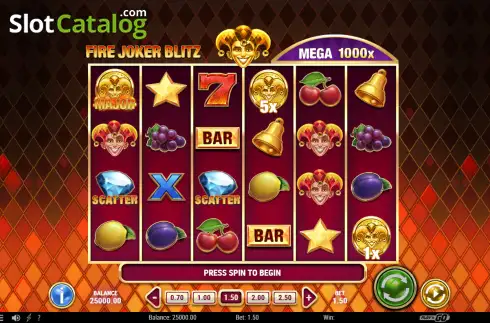 Скрин2. Fire Joker Blitz слот
