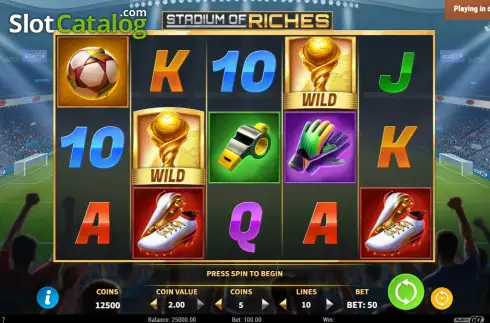 Скрин2. Stadium of Riches слот