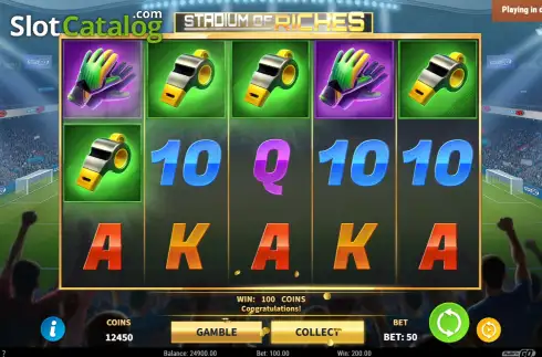 Скрин3. Stadium of Riches слот