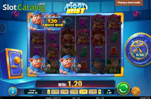 Скрин3. Piggy Heist слот