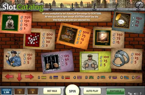 Скрин6. Cops'N Robbers (Play'n Go) слот