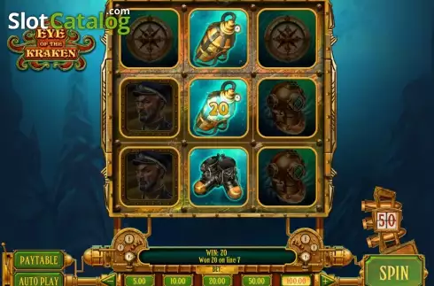 Скрин3. Eye of the Kraken слот